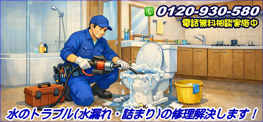 さいたま市からトイレ詰まりを水道の修理